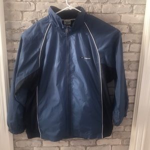 REEBOK MEN'S WINDBREAKER BLUE JACKET SIZE 2XL